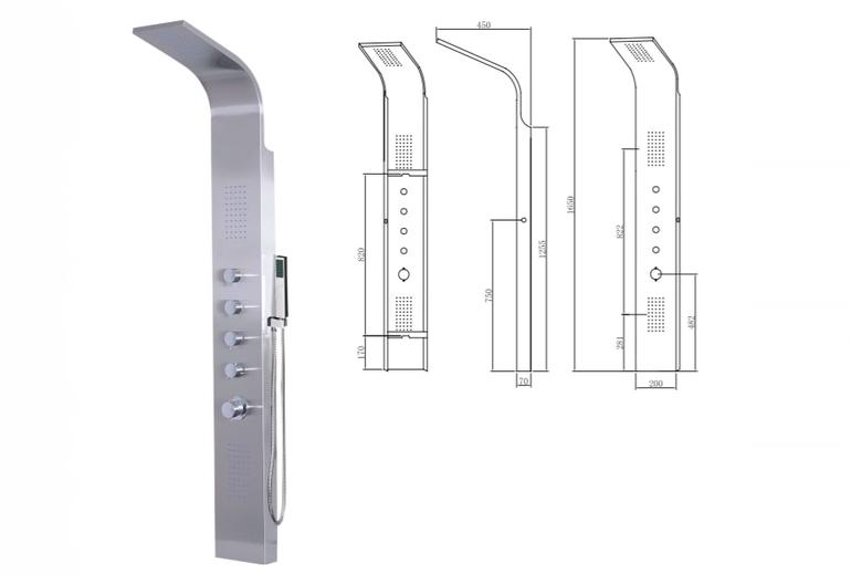 Tuš panel Grande Elea