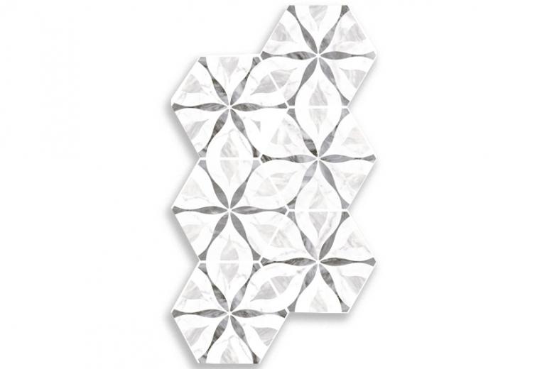 Bardiglio Dekor Flower 17,5x20