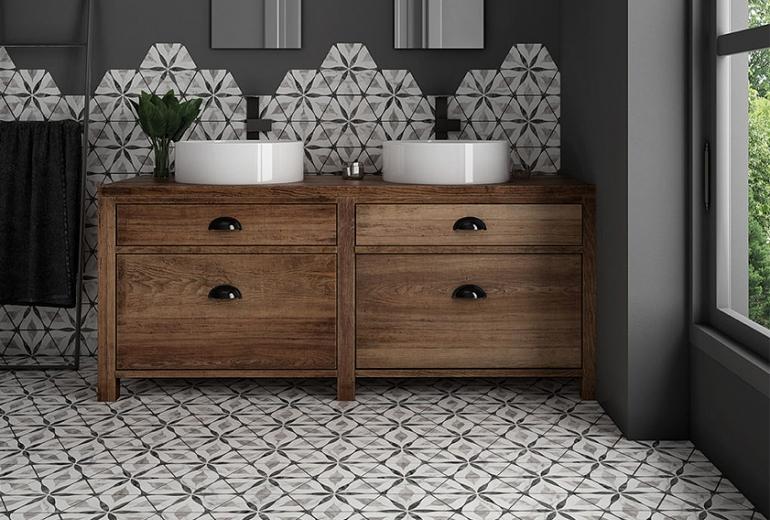 Bardiglio Dekor Flower 17,5x20