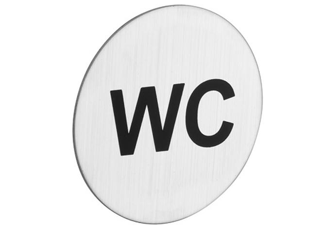 Okrugli znak WC 75 mm