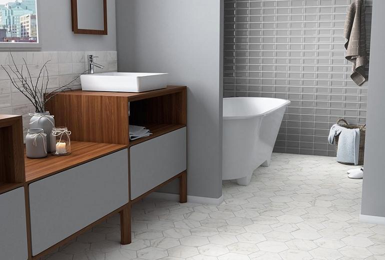 Hexagon Carrara Matt 17,5x20