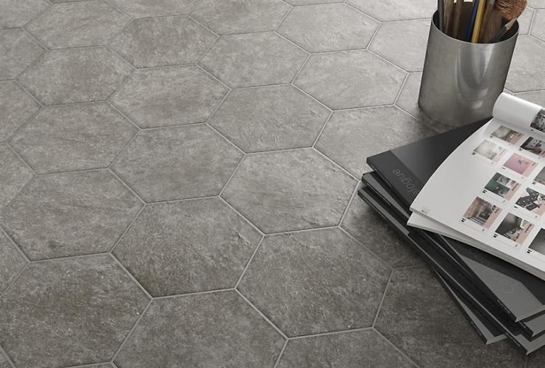  Hexatile Cement Black 17,5x20