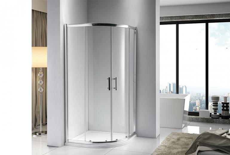 Tuš kabina Adria 80x80x185 satin polukružna