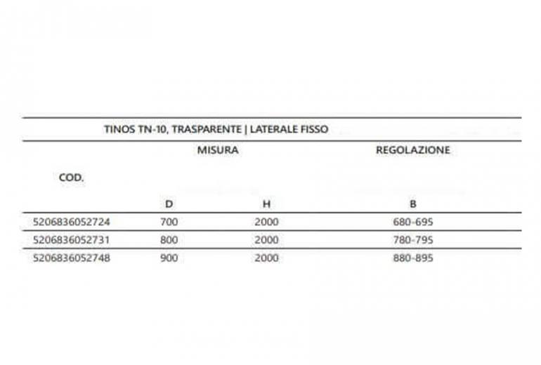 Tuš kabina Tinos TN-10 - 80x80