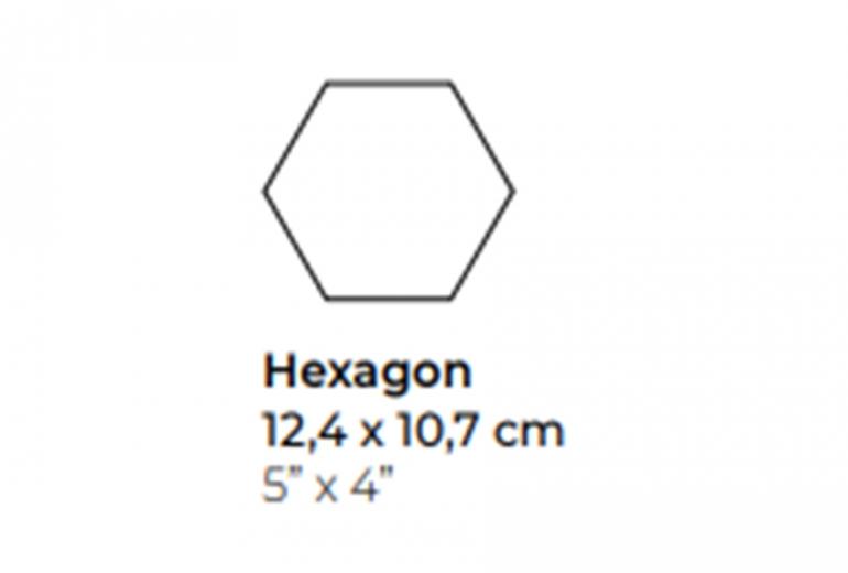 Scale Hexagon Black Mat