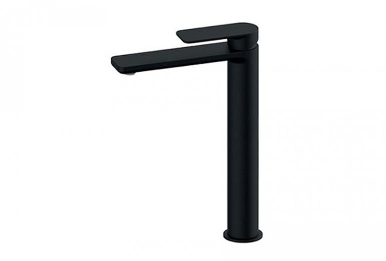 Slavina za umivaonik S2 Round Black Visoka