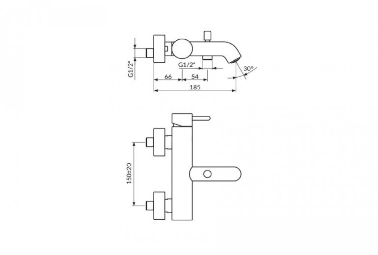 Slavina za kadu Dark