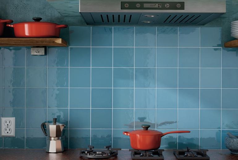 Village Azure Blue Gloss 13,2x13,2