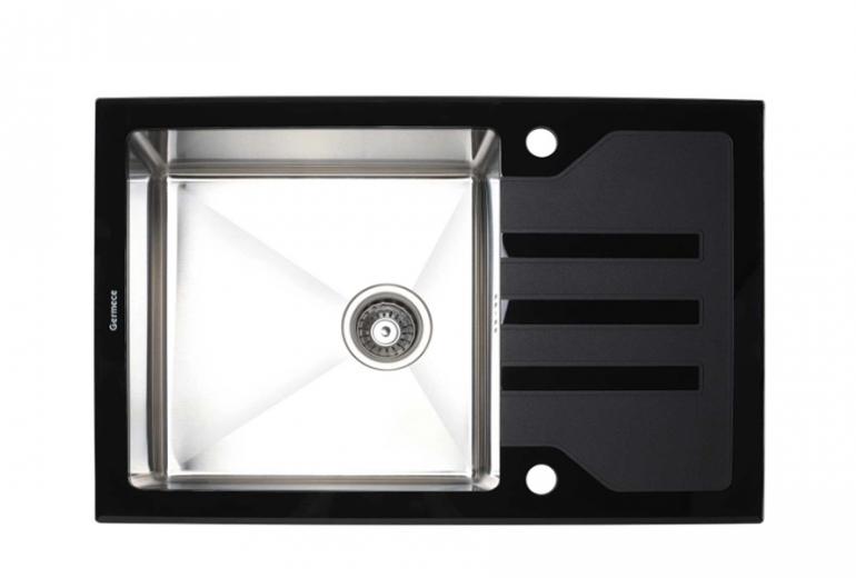 Handmade Black Glass 78x51