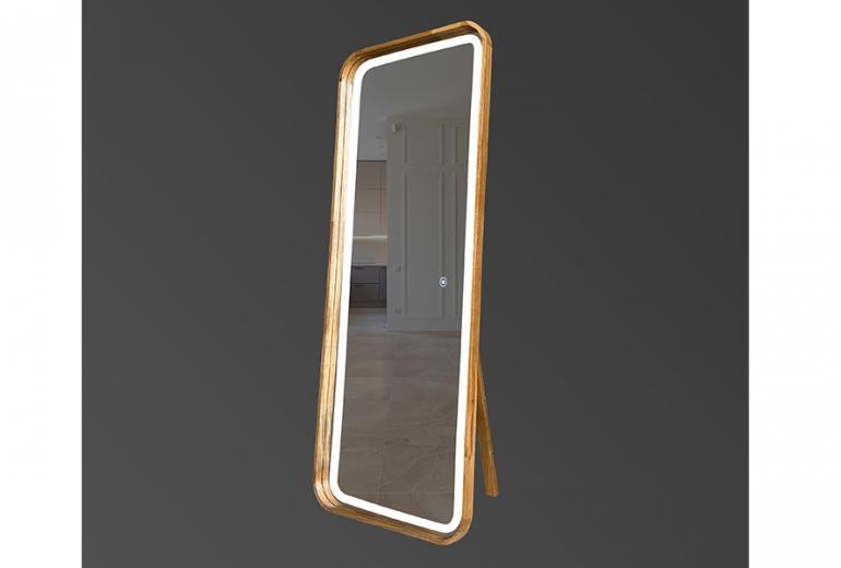 Ogledalo Reliability Slim Floor 75x175 Hrast LED