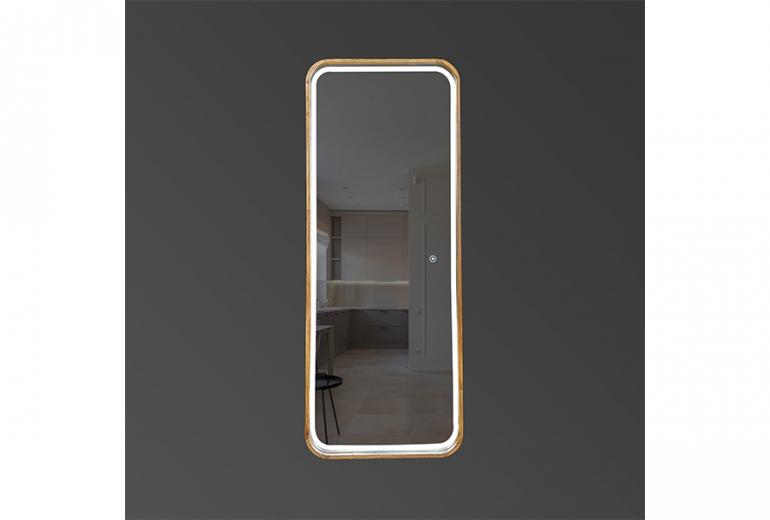 Ogledalo Reliability Slim Floor 75x175 Hrast LED
