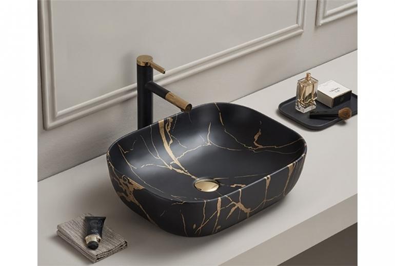 Umivaonik Kimic Oval 50 Gold Black