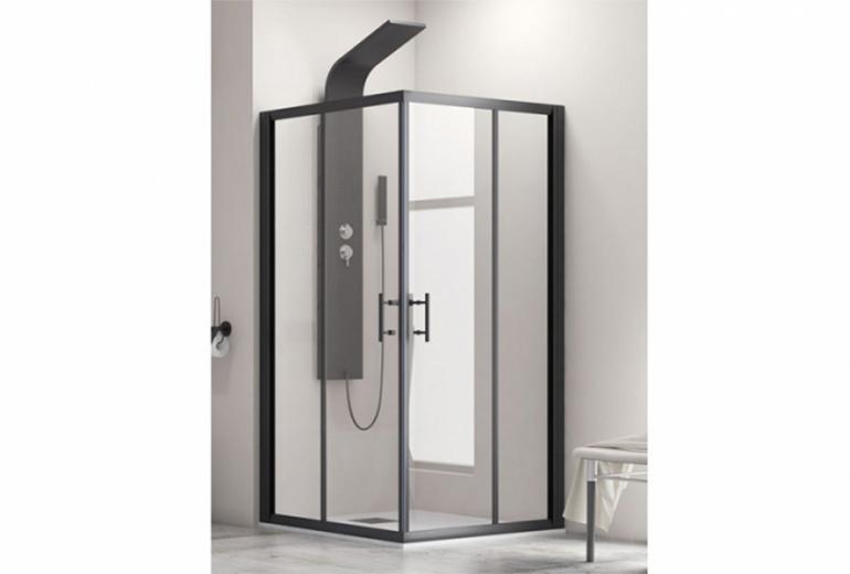 Tuš kabina Flora 100 Nero 110x130