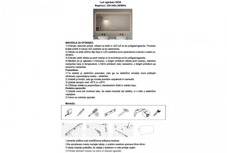 Kiara 150 LED Time/Temp Fog Free