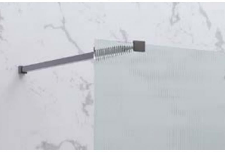 Tuš stijena Walkin 1 cromo flute 80x200