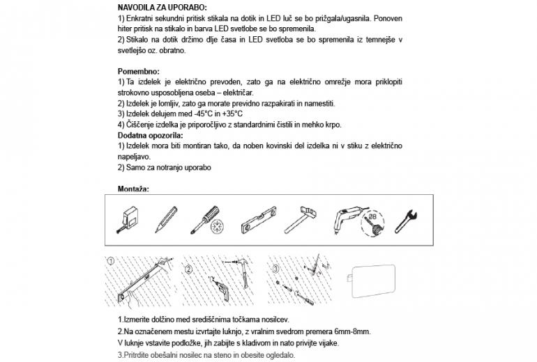 Kiara 150 Nero LED Fog free