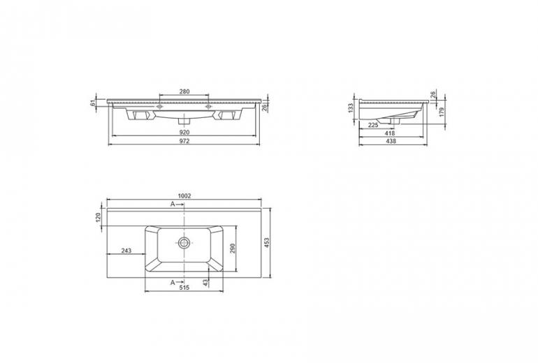 Loft Nero Moras 100 podni