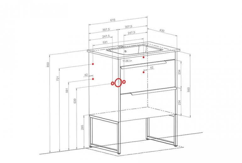 Loft Nero Moras 65 podni