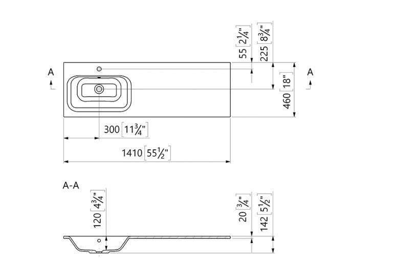 Umivaonik WB0001-141 L