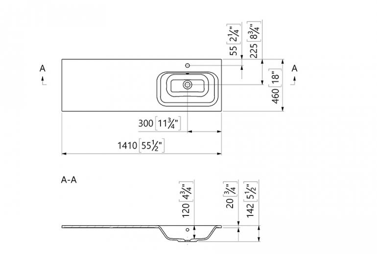 Umivaonik WB0001-141 R