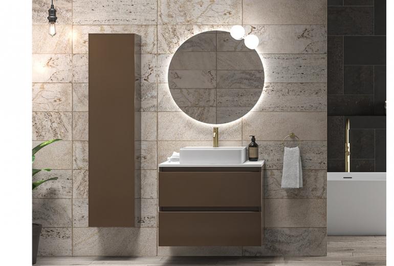Ormar Marrone Terra Gloss zidni