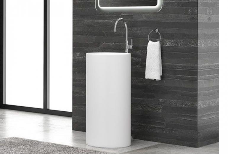 Umivalnik 45D White Mat