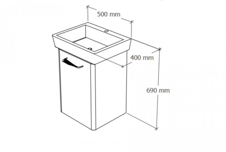 Duru 50 L ili R zidni
