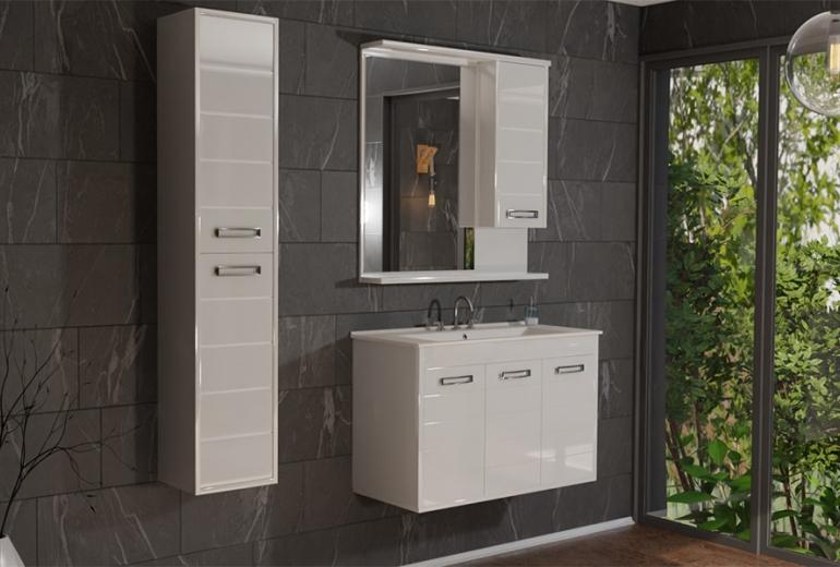 Ogledalo s ormarićem White 85