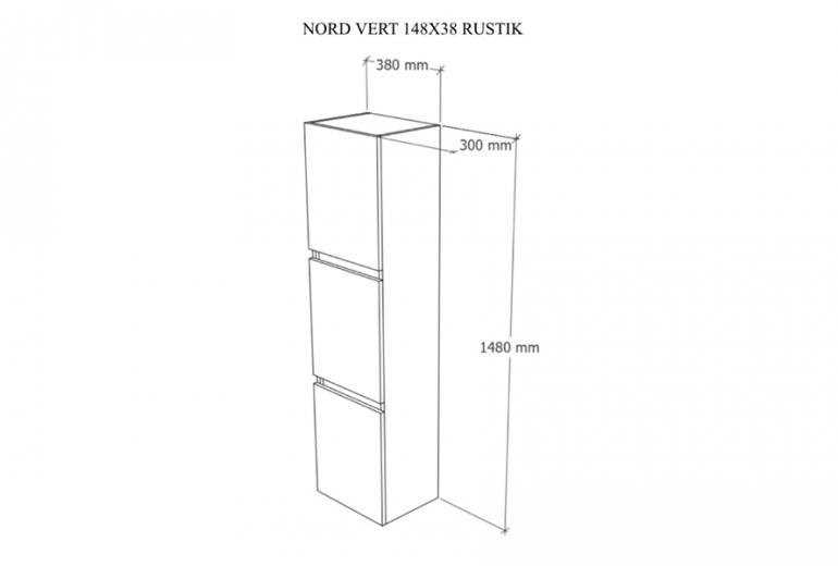 Ormar Nord 38 Rustik