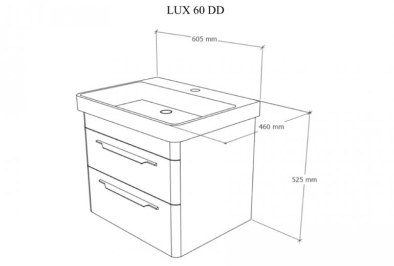 Ormarić s umivaonikom Lux 60 zidni