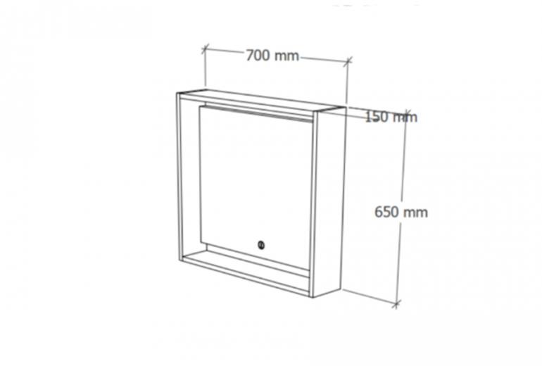 Ogledalo Nord 70 Gold Craft
