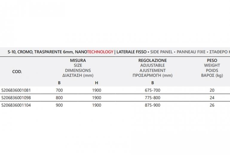 Tuš kabina M4S 76-81x90