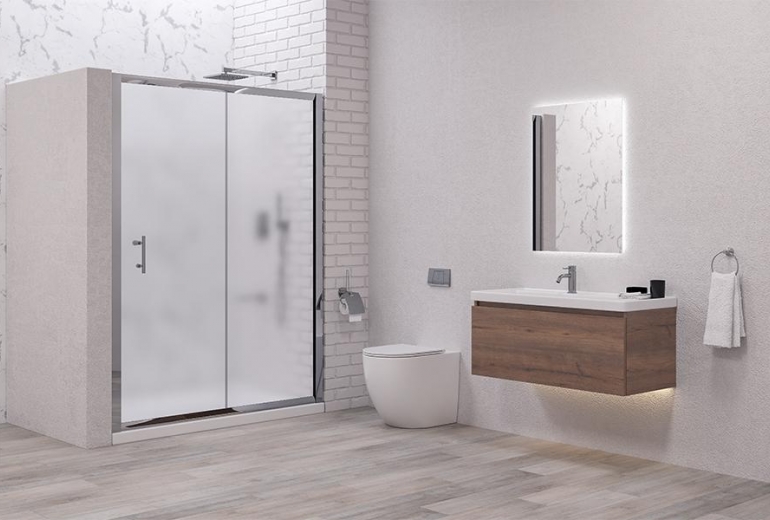 Tuš vrata Flora 500 Satin 90x190