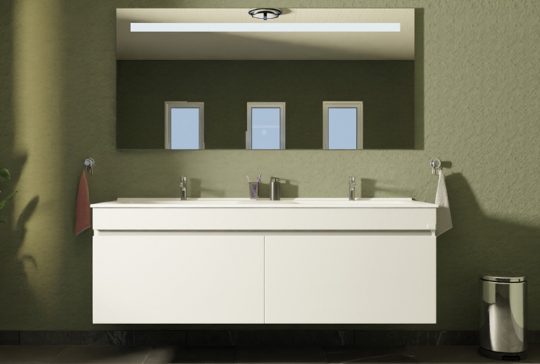Ormarić s umivaonikom Teos Twin 160 white