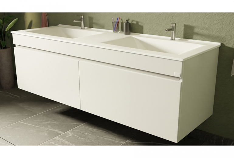 Ormarić s umivaonikom Teos Twin 160 white