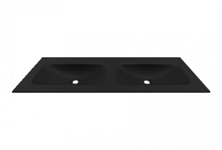 Umivaonik Anim 120 dupli black mat