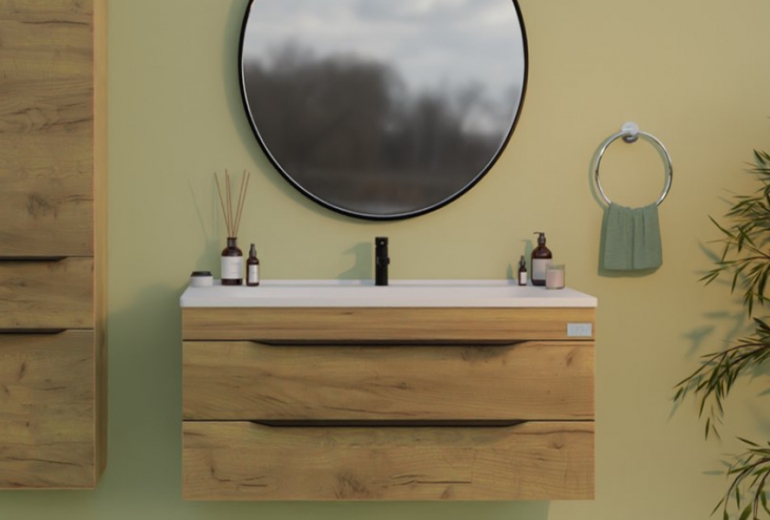 Ormarić s umivaonikom Vox 100 Gold Craft