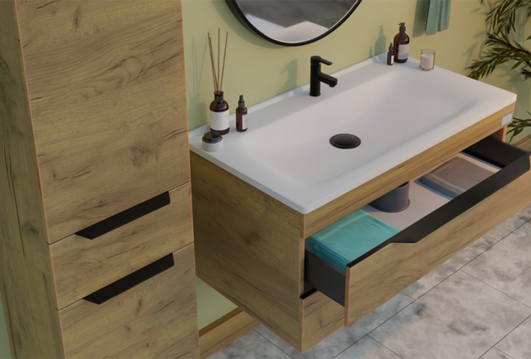 Ormarić s umivaonikom Vox 100 Gold Craft