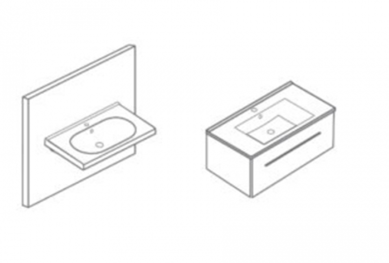 Umivaonik Arte 65 white