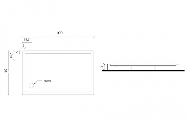 Monoblok Nova 90x100 sa sifonom