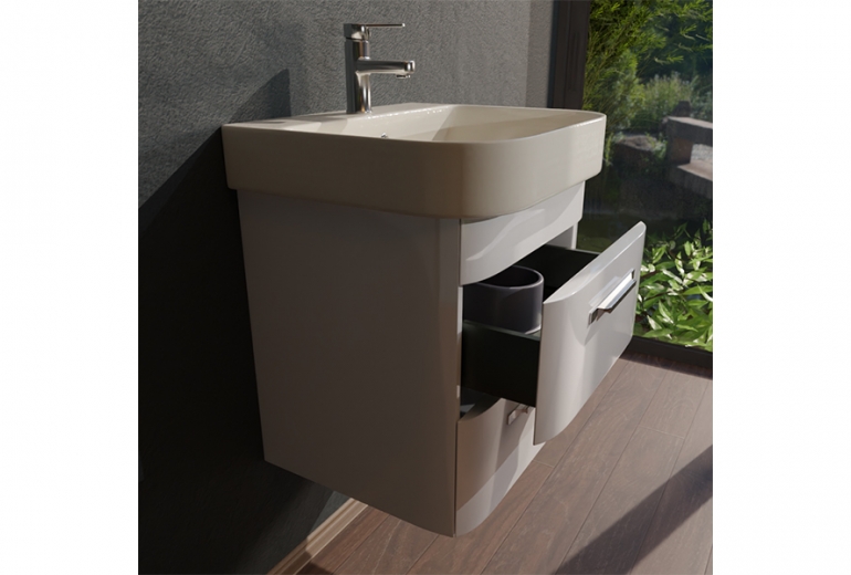 Ormarić s umivaonikom Round 50 White