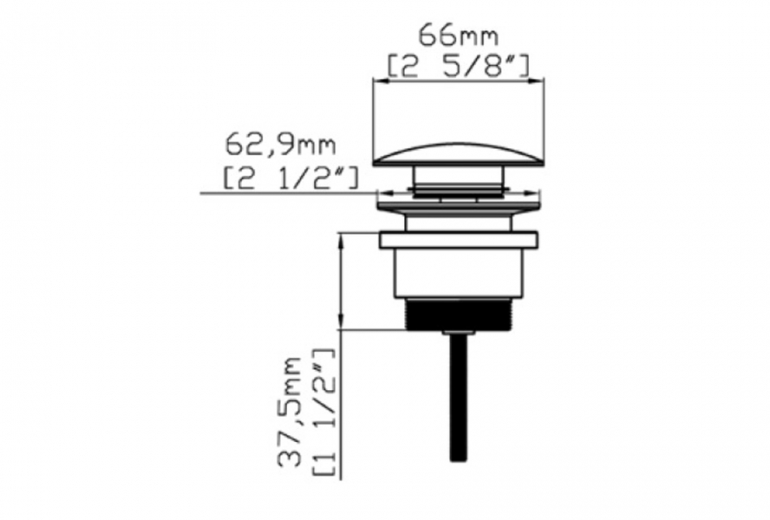 Gornji dio sifona G9800 Blanco mat