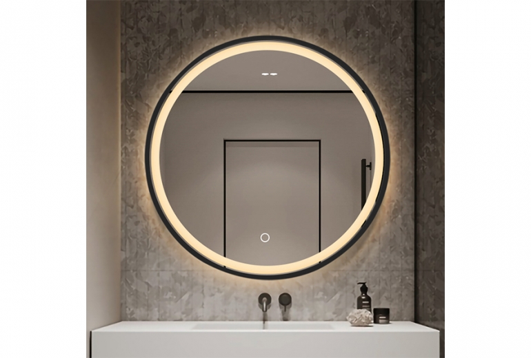 Kiara 70 Round Nero LED Fog free