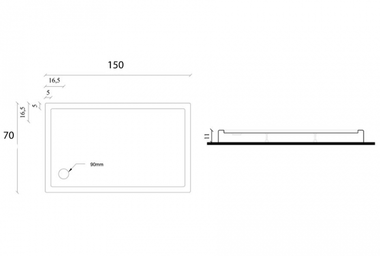 Monoblok Nova 70x150 sa sifonom