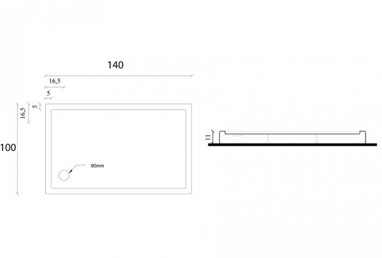 Monoblok Nova 100x140 sa sifonom