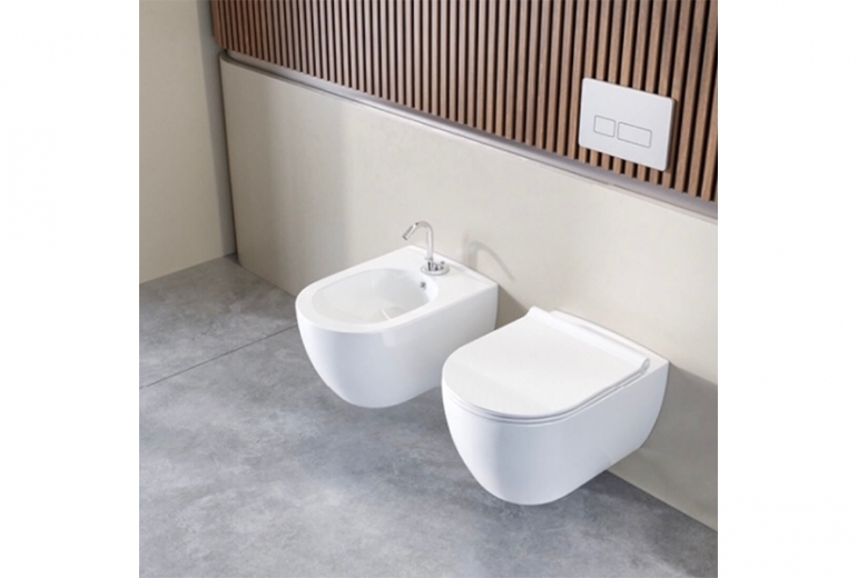 Bide zidni City white mat