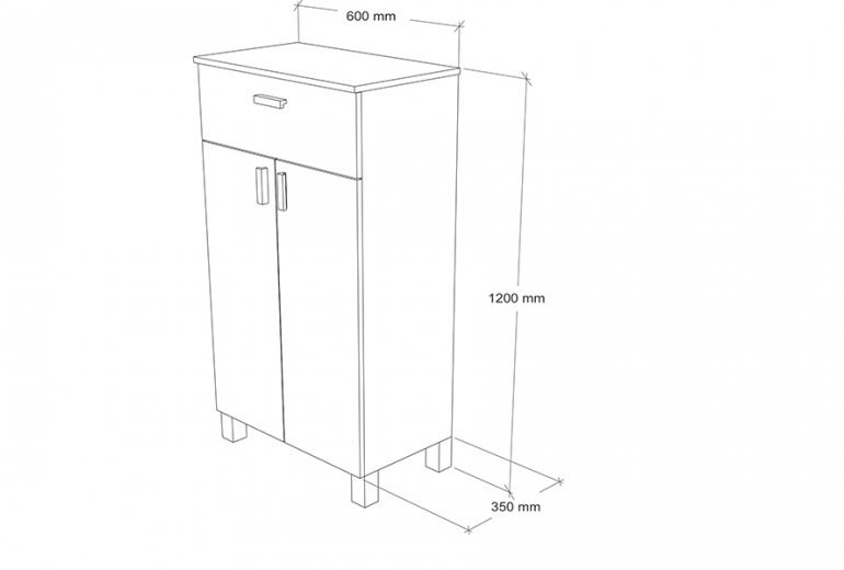 Ormarić Eco podni 60x120