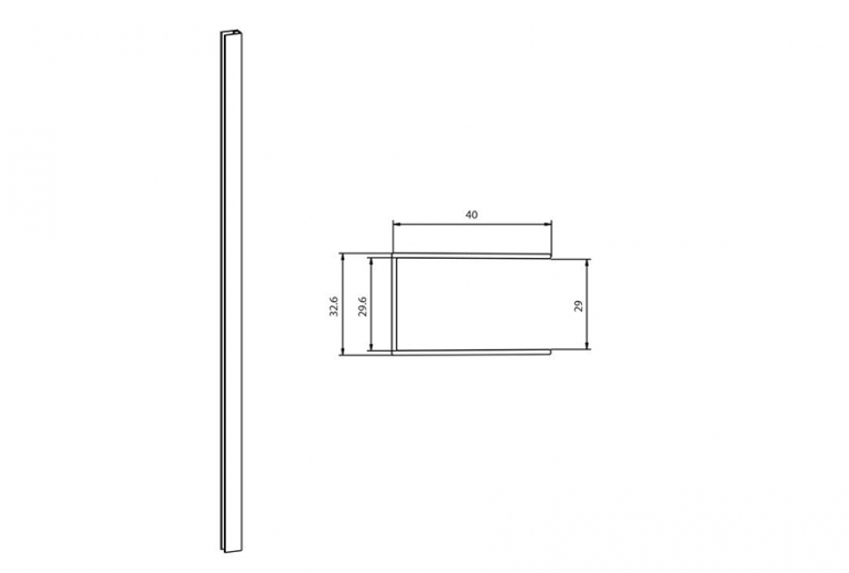 Profil N50 Krom 5x200