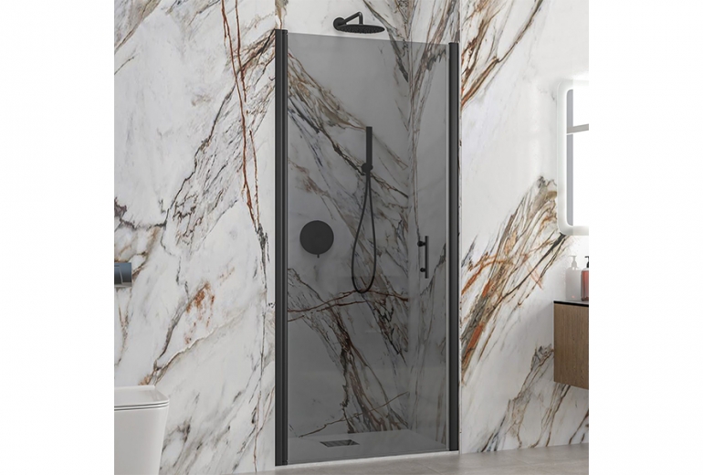 Tuš vrata S28 Alto Nero Fume 95 Porta