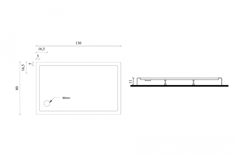 Monoblok Nova 80x130 sa sifonom